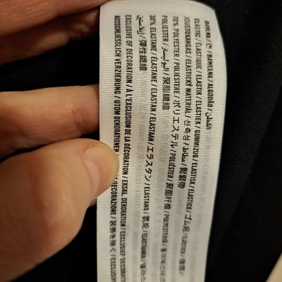 Abercrombie & Fitch Black Midi Cotton Fit & Flare Dress Size Petite Large - Picture 4 of 4